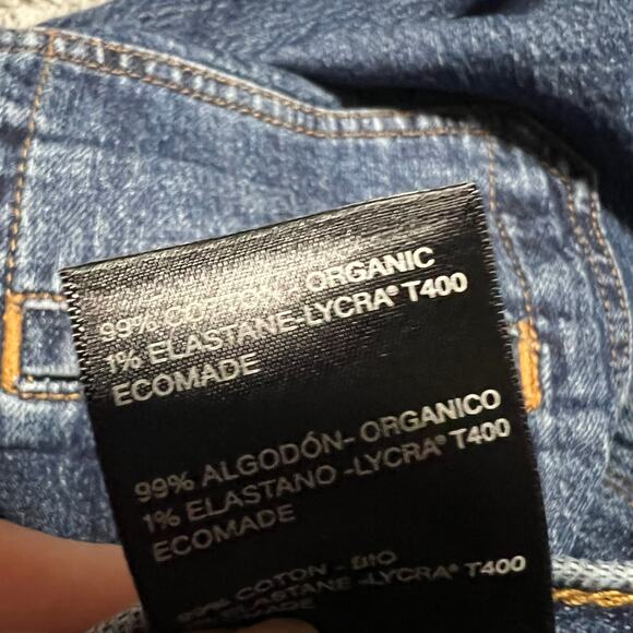 Anthro Seventy Mochi Queenie Jeans Womens 29 (30x30) Flare High Rise Blue Denim - Picture 6 of 10